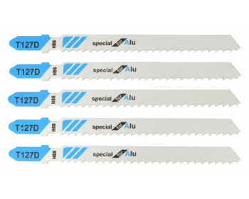 5pc, 75mm x 8 TPI Fast Cut Jigsaw Blades For Steel (T127D)
